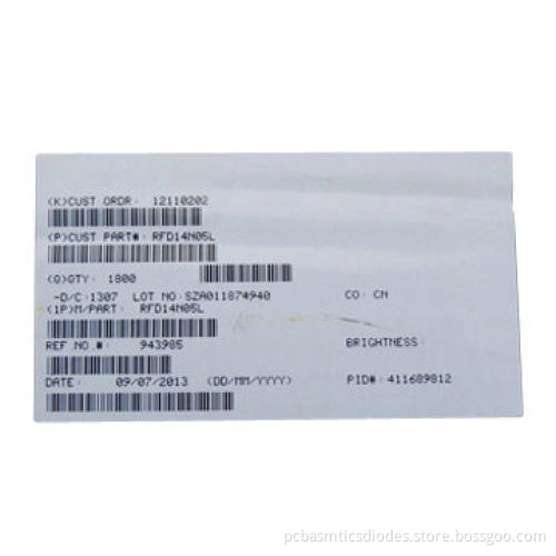 MOSFET, N-CH RFD14N05L, TO-251-3 Original Package